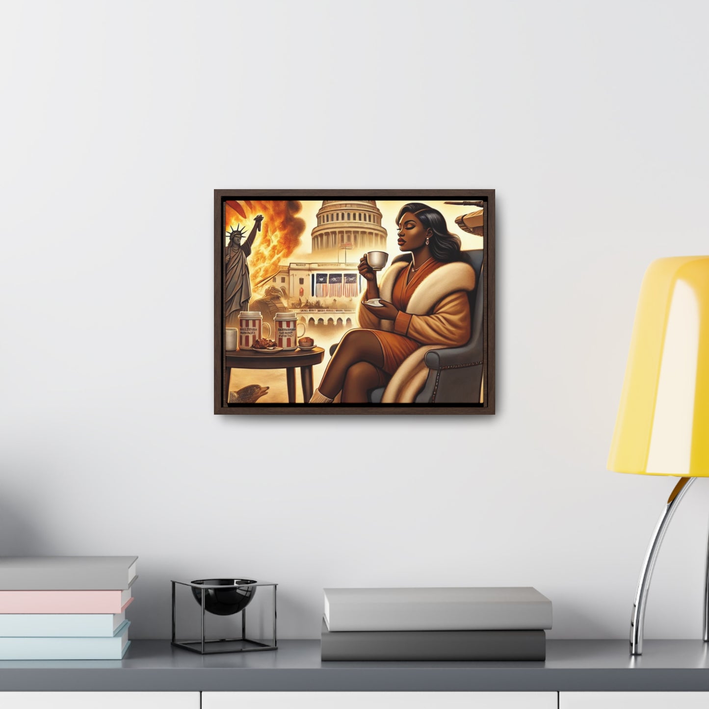 “Grace Amid Chaos” Framed Canvas Wall Art