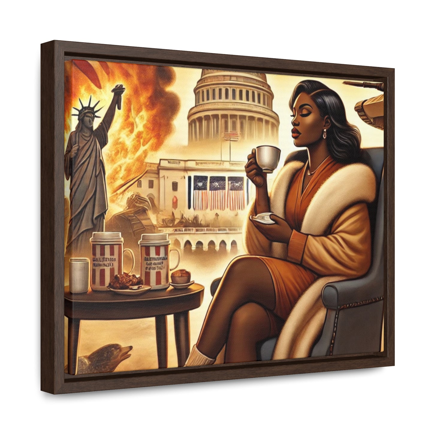 “Grace Amid Chaos” Framed Canvas Wall Art