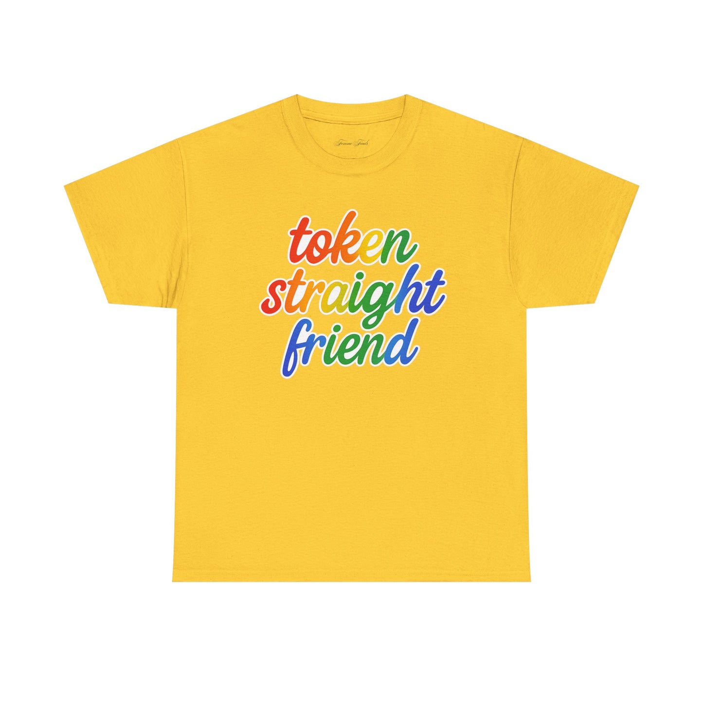 TOKEN STRAIGHT FRIEND PRIDE TSHIRT
